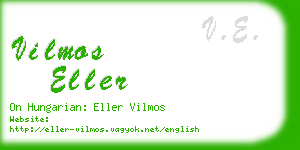 vilmos eller business card